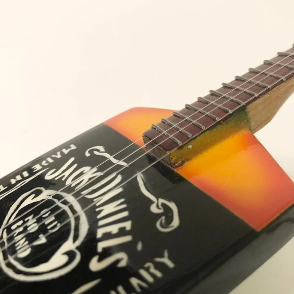 Mini Jack Daniels Display Guitar  Figurine 10 Inch and Stick on Patch - Picture 16 of 16